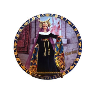 Mattel Barbie Medieval Lady Collector Plate 1997 Porcelain Limited Edition